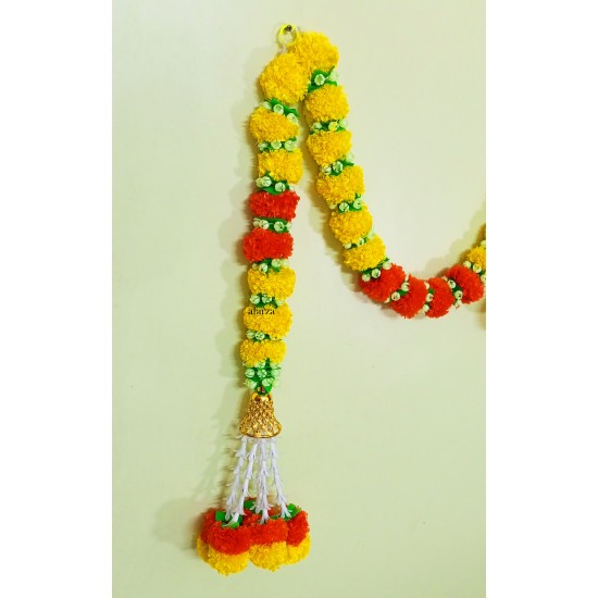 afarza Artificial Marigold Flower Toran Garlands Handmade Bandhanwar Door Hanging HomeTraditional Wall Decoration Diwali-23172
