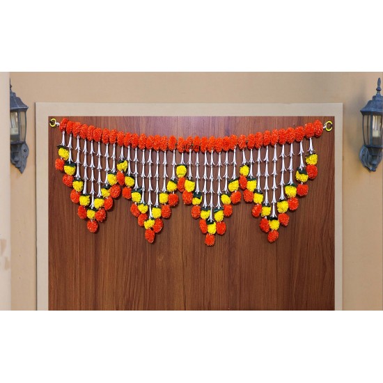 afarza Artificial Flower Toran Garlands Handmade Bandhanwar Door Hanging HomeTraditional Wall Decoration Diwali-23140MN
