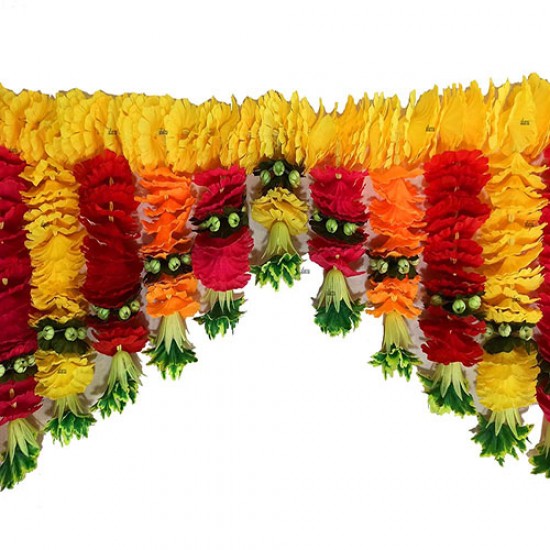 afarza Door Hanging Artificial Flowers Toran Garlands Handmade Bandhanwar Home Traditional Wall Decoration Diwali 