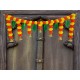 afarza Door Hanging Artificial Marigold Flower Toran Garlands Mango Leaves With Plastic Bell Handmade Bandhanwar HomeTraditional 42x16